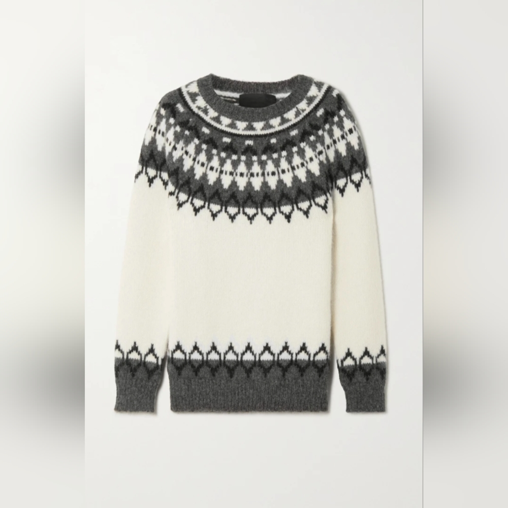 Nili Lotan Marielle Fair Isle alpaca-blend sweater